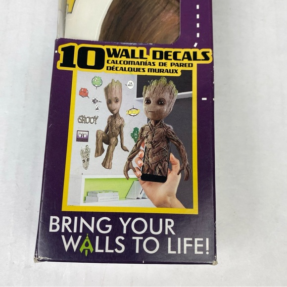 Groot Marvel Wall Decals Decalcomania New 10 Pieces Bring To Life Stick App - Picture 4 of 7
